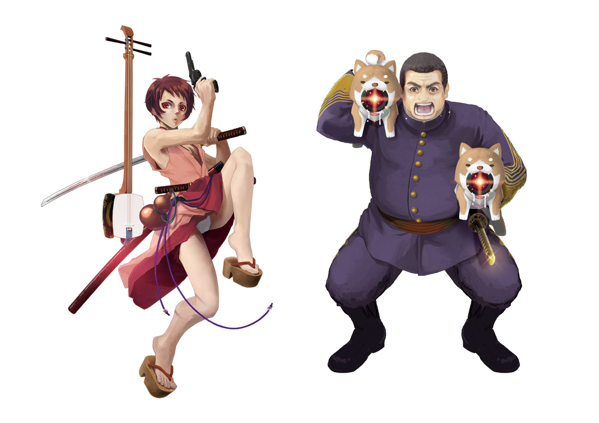 高杉晋作・西郷隆盛・犬